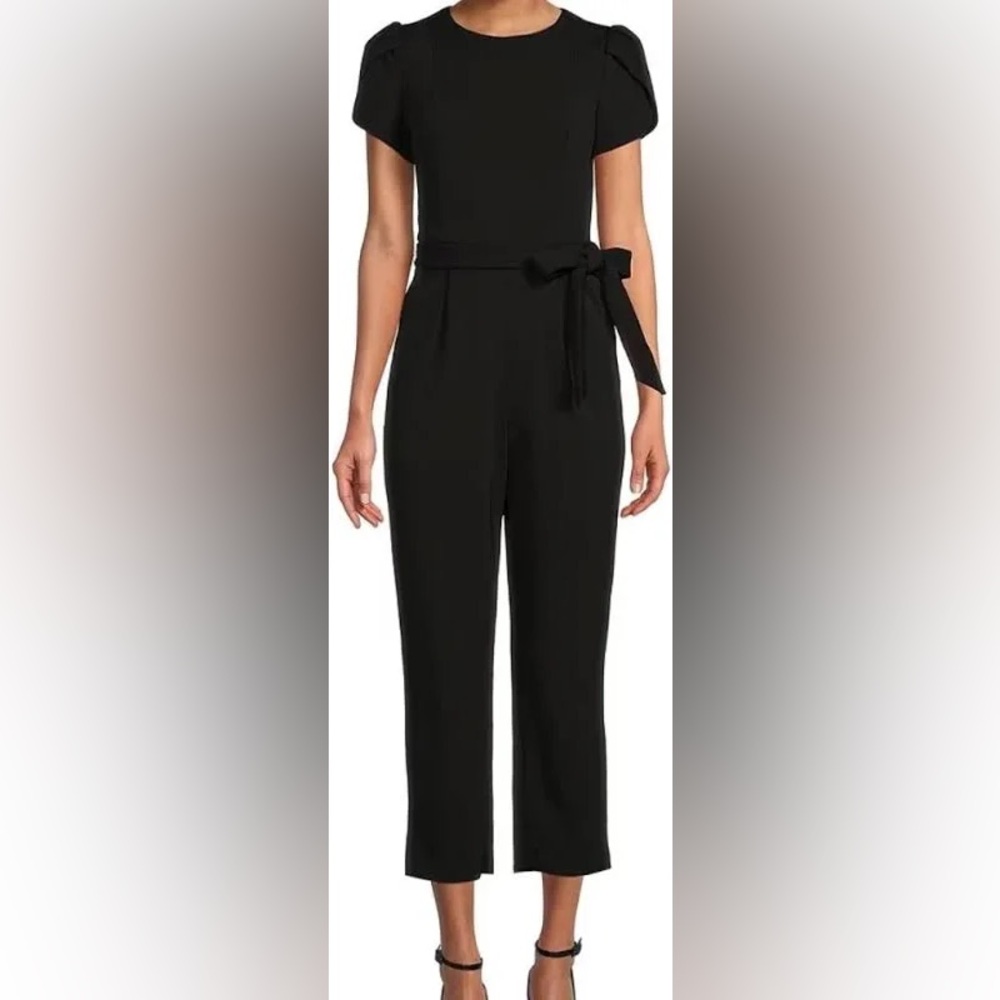 Animal Print Calvin Klein Jumpsuit with Cap Sleeves 8